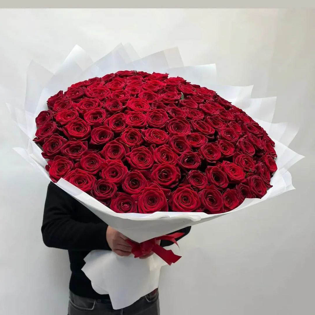 Букет из 151 красной розы model…